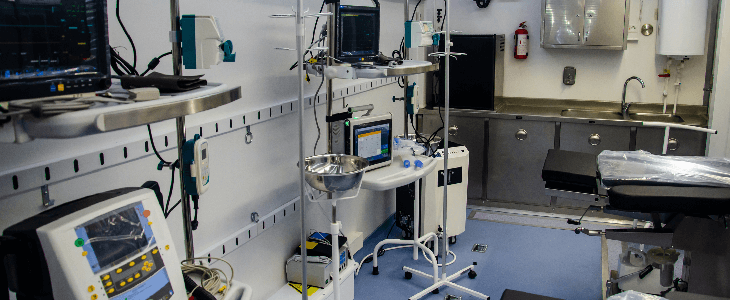 Defective medical equipment in a hospital