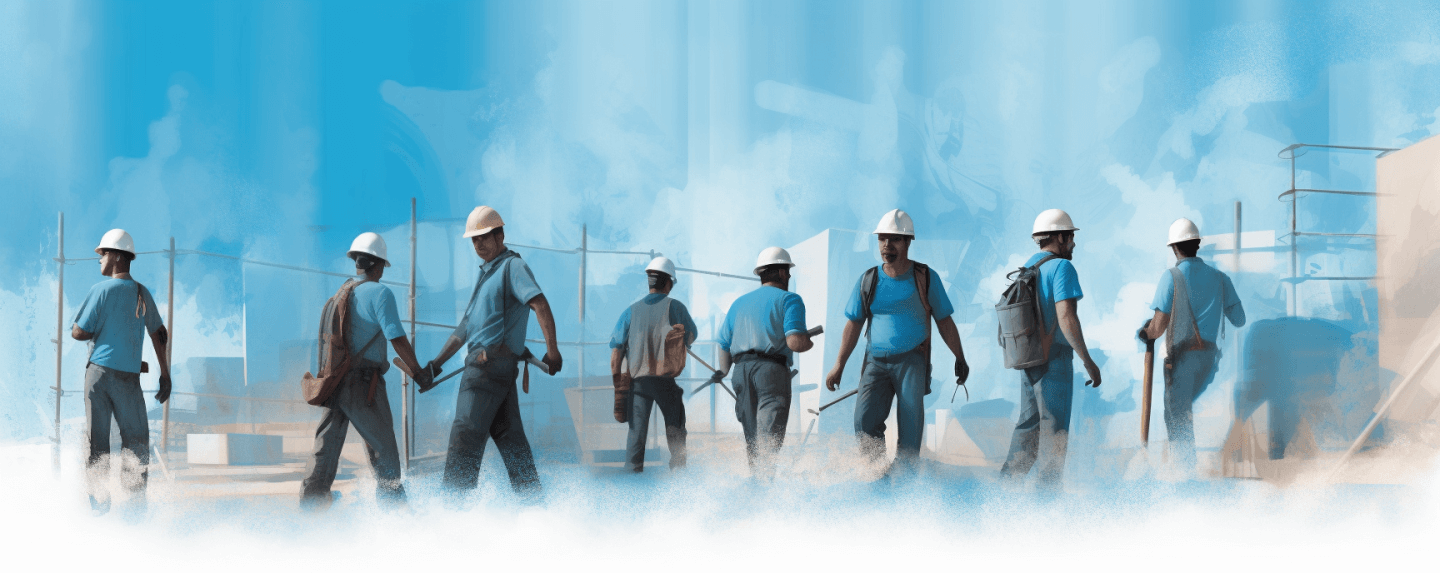Workers compensation, construction workers carrying tools