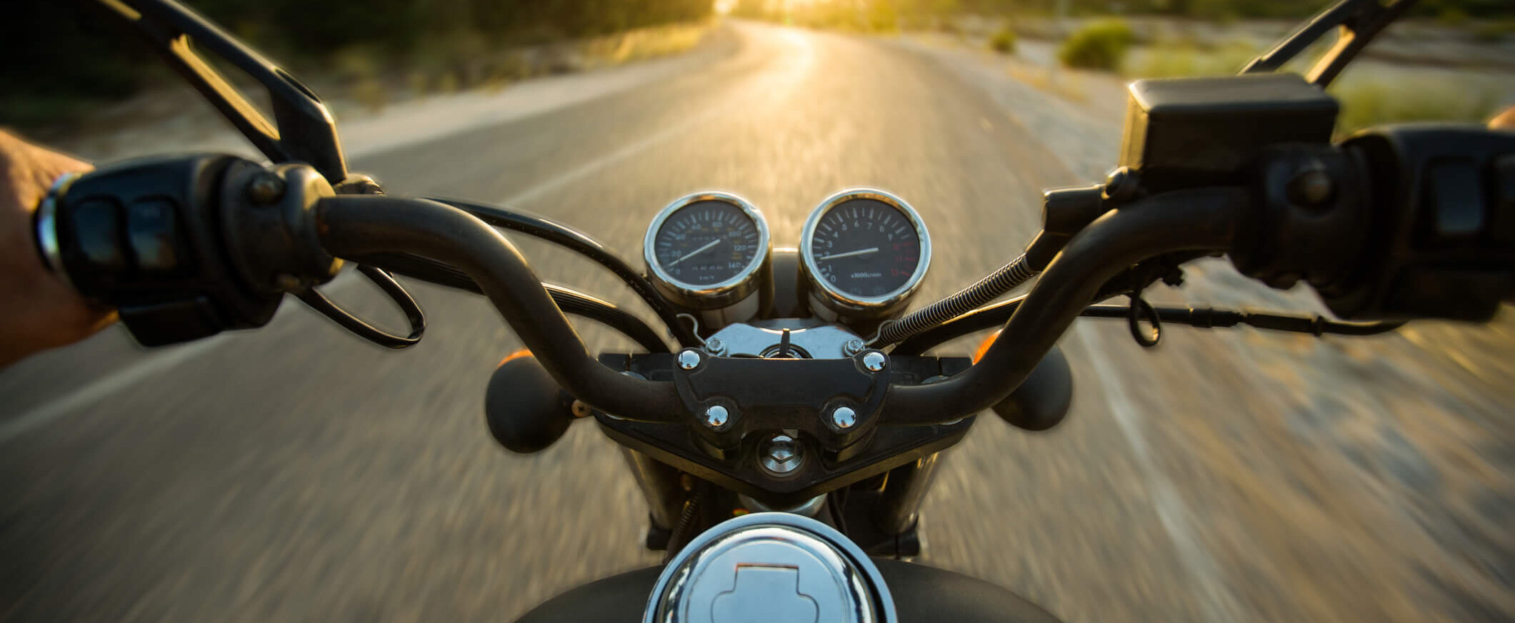 Motorcycle riding on the highway